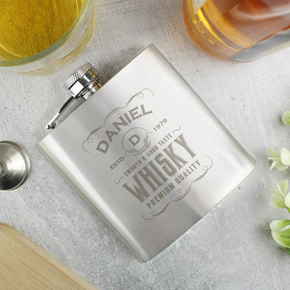 Personalised Whisky Hip Flask - image 4