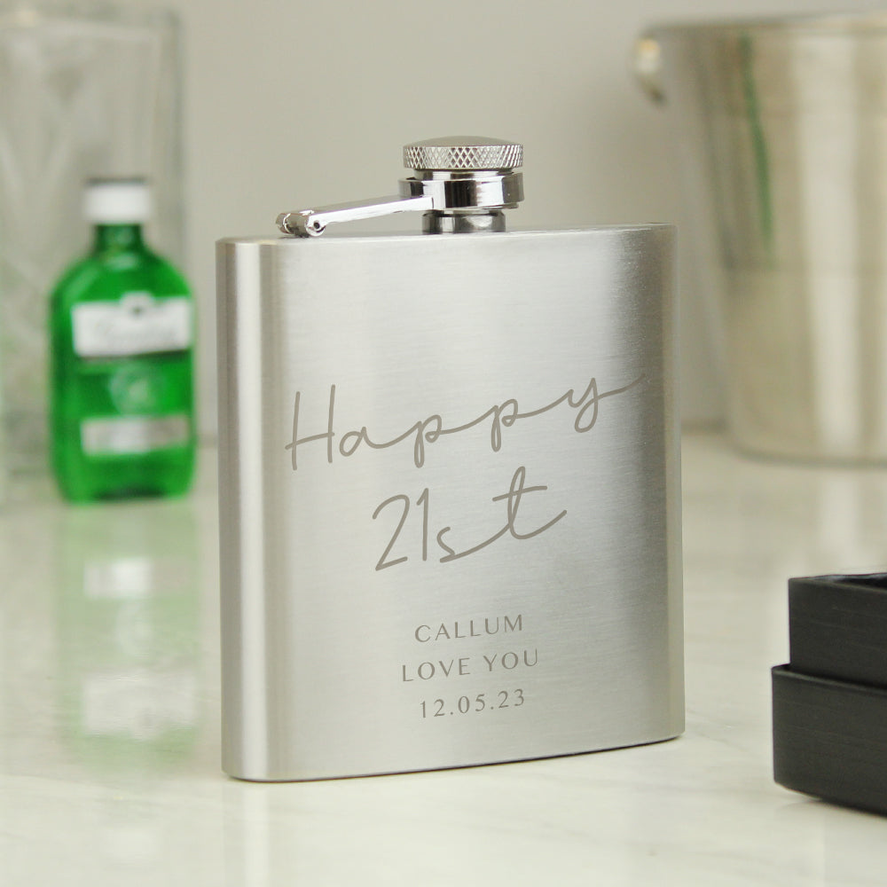 Personalised Any Message Hip Flask - image 9