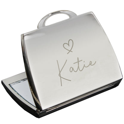 Personalised Name Handbag Compact Mirror - image 4