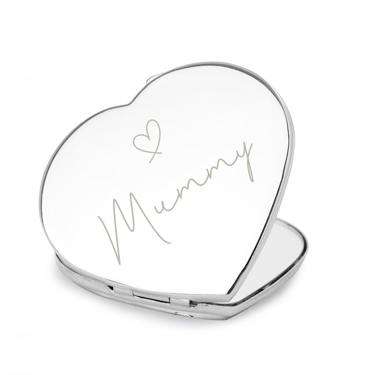 Personalised Name Diamante Heart Compact Mirror - image 5