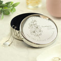 Personalised July Birth Flower Round Trinket Box from Heartfelt Gifts