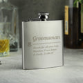 Personalised Groomsman Hip flask from Heartfelt Gifts