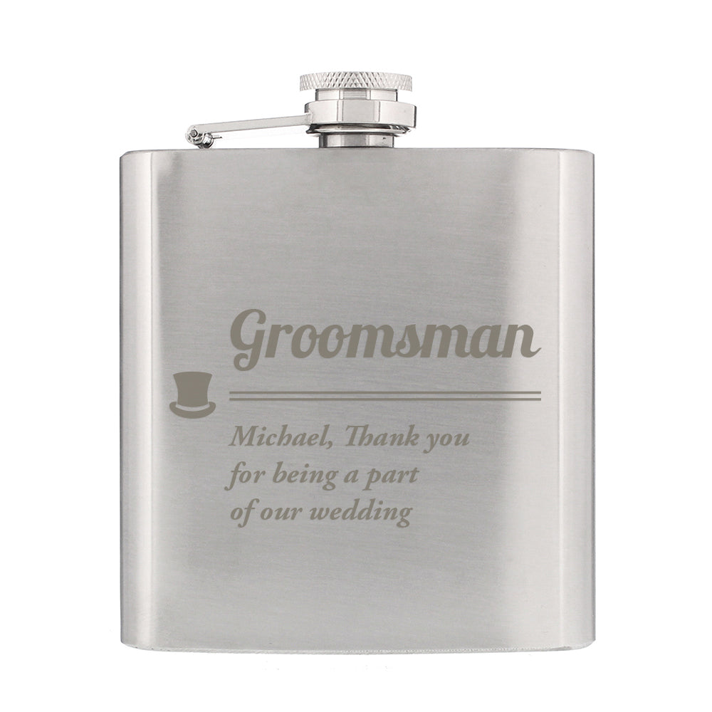 Personalised Groomsman Hip flask - image 5