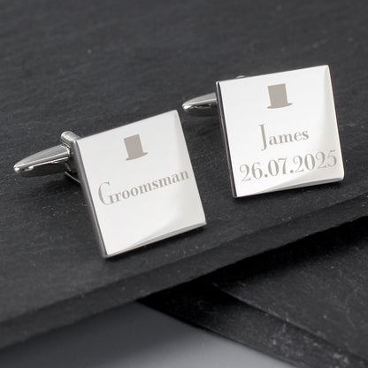 Personalised Groomsman Cufflinks from Heartfelt Gifts