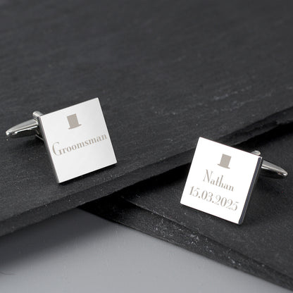 Personalised Groomsman Cufflinks - image 2