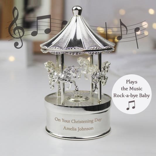 Personalised Musical Carousel Ornament from Heartfelt Gifts