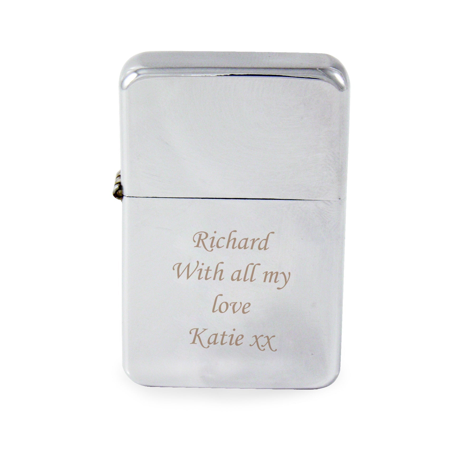 Personalised Engraved Silver Lighter - image 2