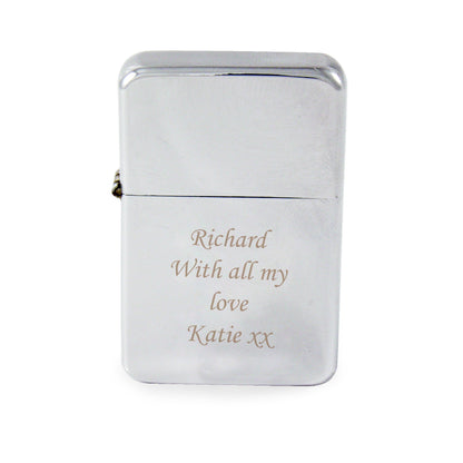 Personalised Engraved Silver Lighter - image 2
