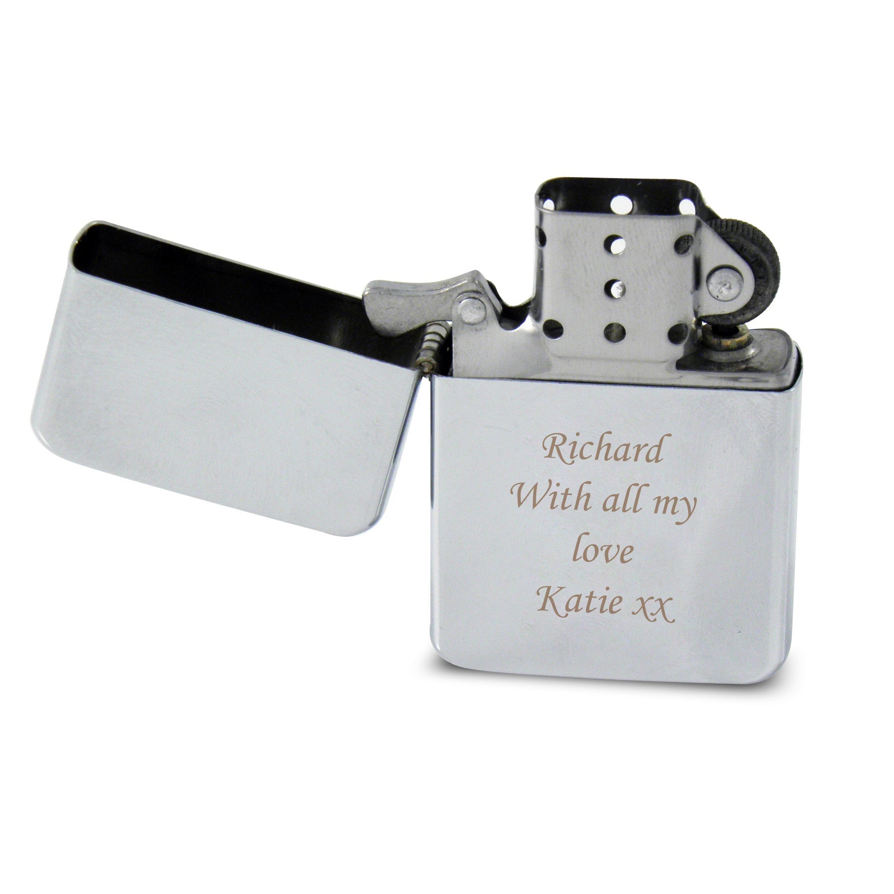 Personalised Engraved Silver Lighter - image 3