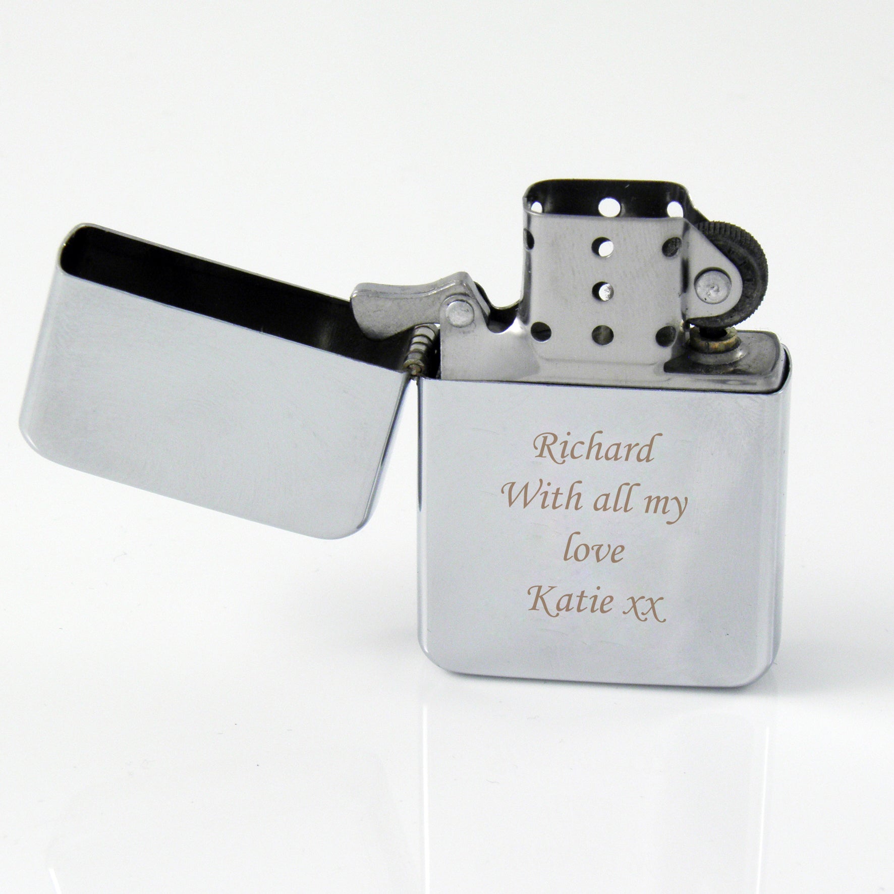 Personalised Engraved Silver Lighter - image 4