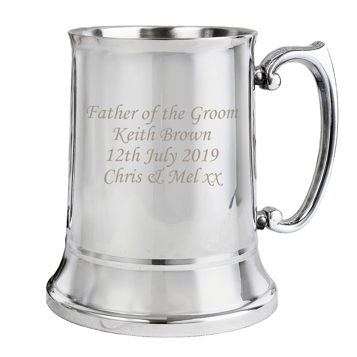 Personalised Stainless Steel Tankard - image 2