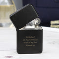 Personalised Engraved Black Lighter from Heartfelt Gifts