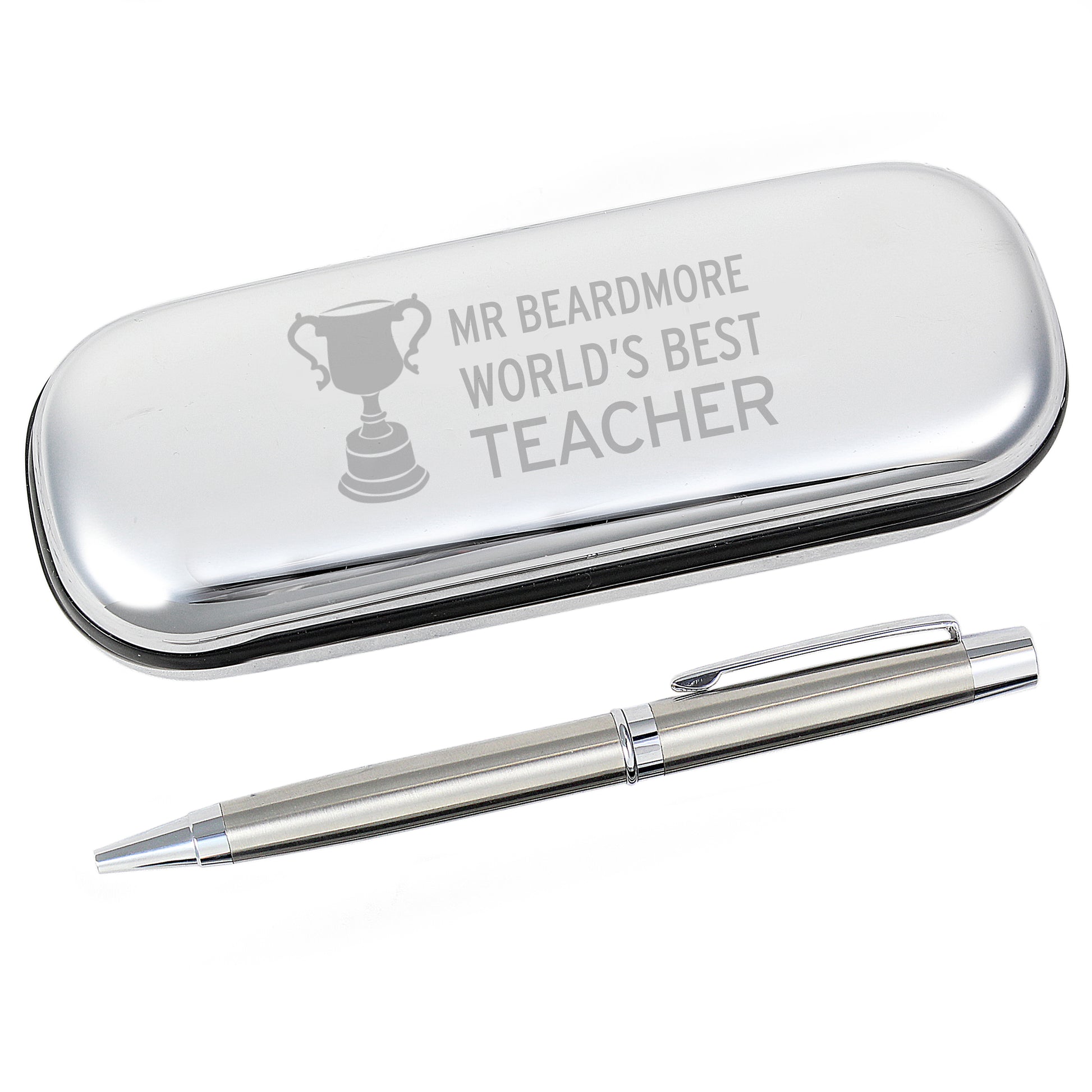 Personalised Teacher Trophy Pen and Box Set - image 2