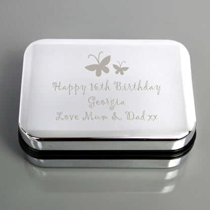 Personalised Butterfly Motif Necklace Gift Box from Heartfelt Gifts