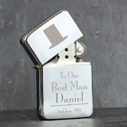 Personalised Decorative Wedding Best Man Lighter from Heartfelt Gifts