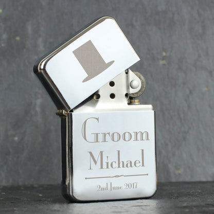 Personalised Decorative Wedding Groom Lighter from Heartfelt Gifts