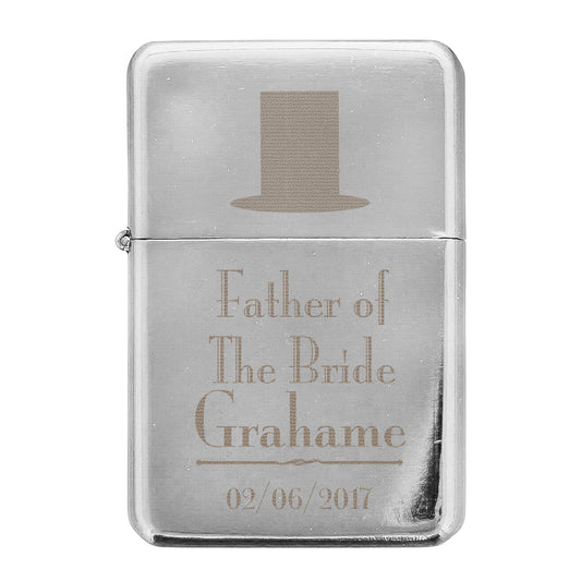 Personalised Decorative Wedding Father of the Bride Lighter - image 2