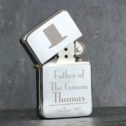 Personalised Decorative Wedding Father of the Groom Lighter from Heartfelt Gifts
