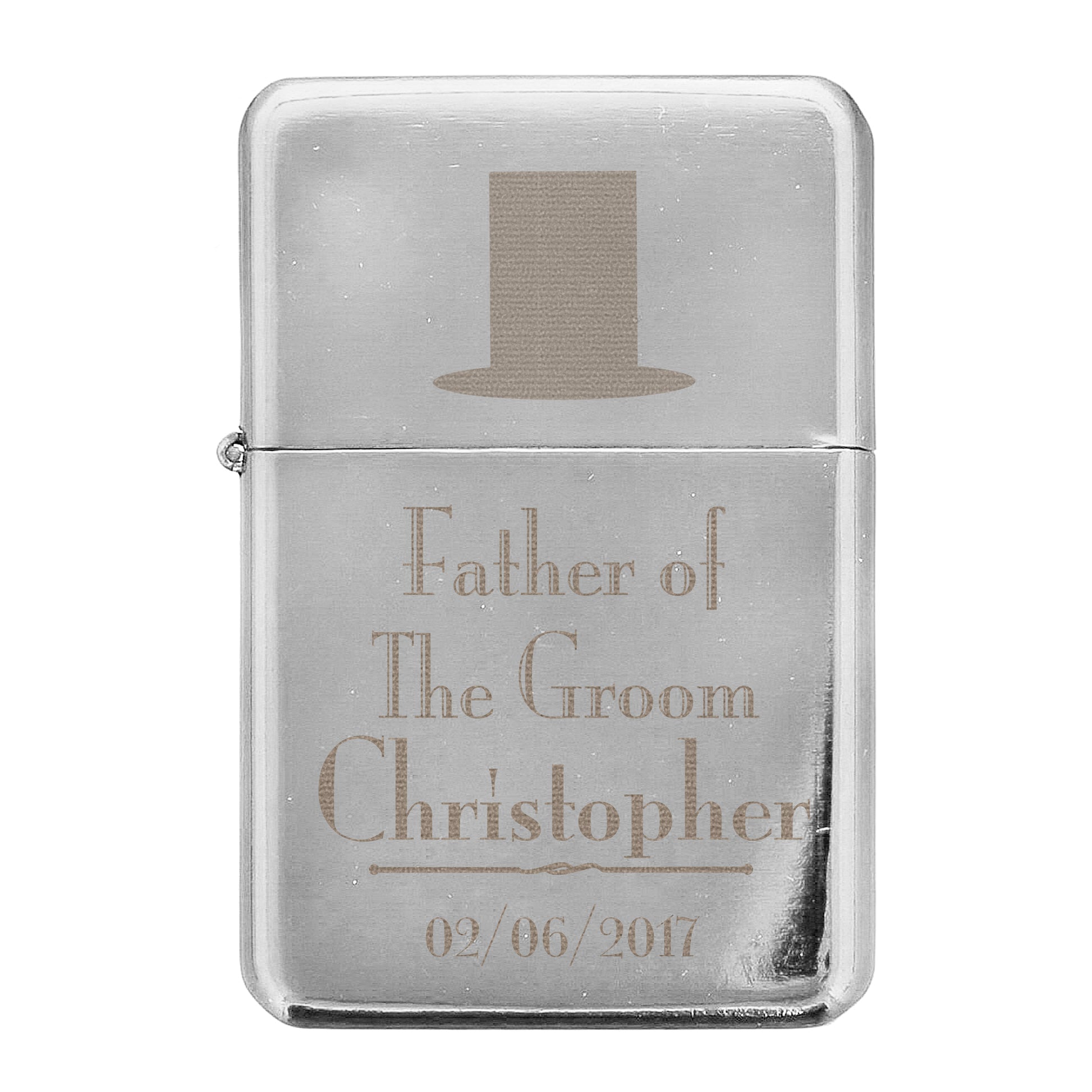 Personalised Decorative Wedding Father of the Groom Lighter - image 2