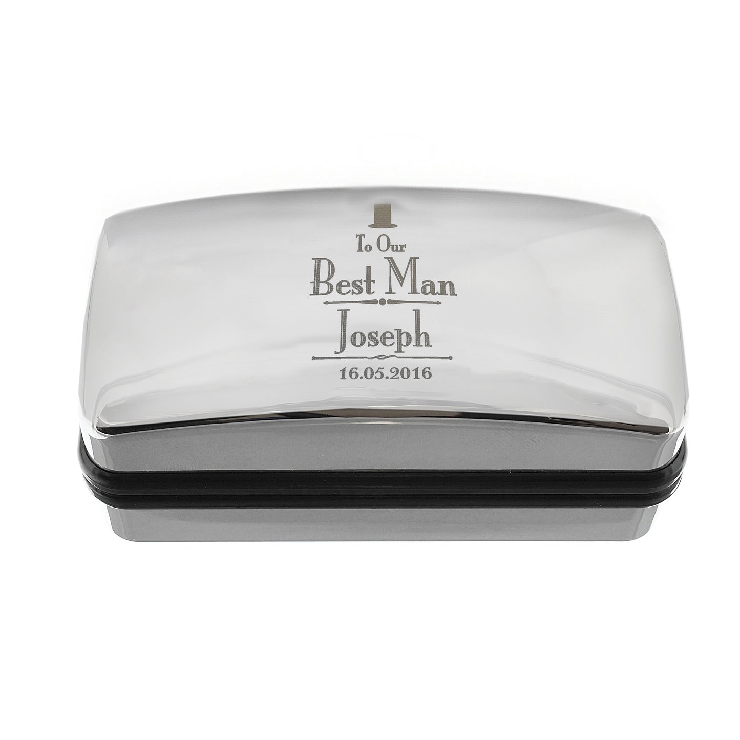 Personalised Decorative Wedding Best Man Cufflink Box - image 3