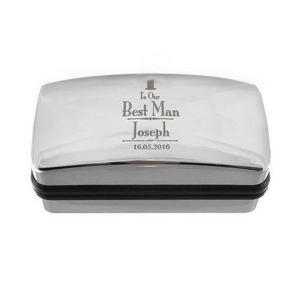 Personalised Decorative Wedding Best Man Cufflink Box - image 3