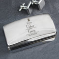 Personalised Decorative Wedding Usher Cufflink Box from Heartfelt Gifts