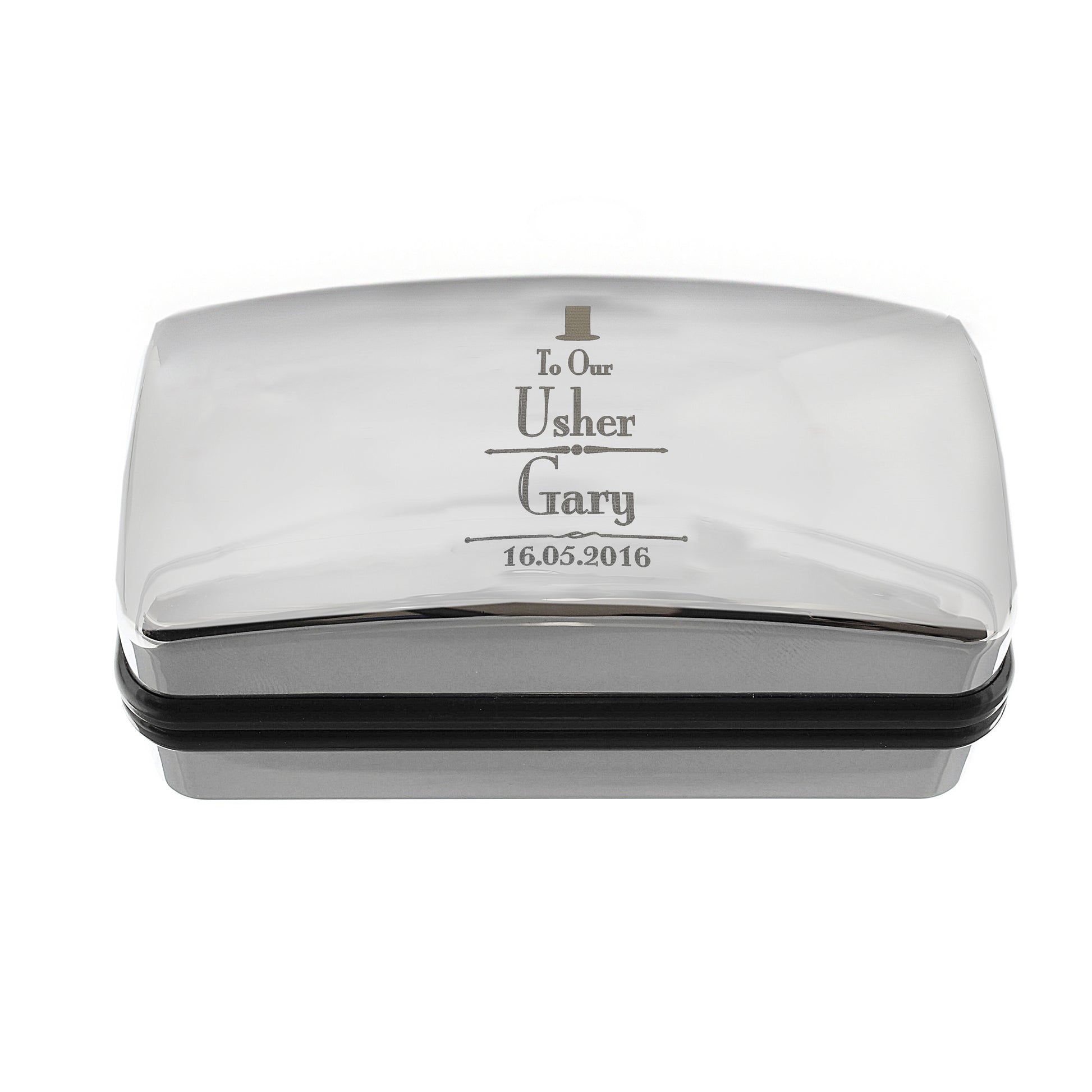 Personalised Decorative Wedding Usher Cufflink Box - image 3