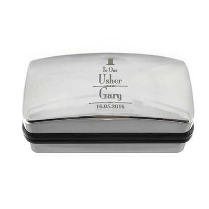 Personalised Decorative Wedding Usher Cufflink Box - image 3