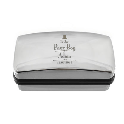 Personalised Decorative Wedding Page Boy Cufflink Box - image 3
