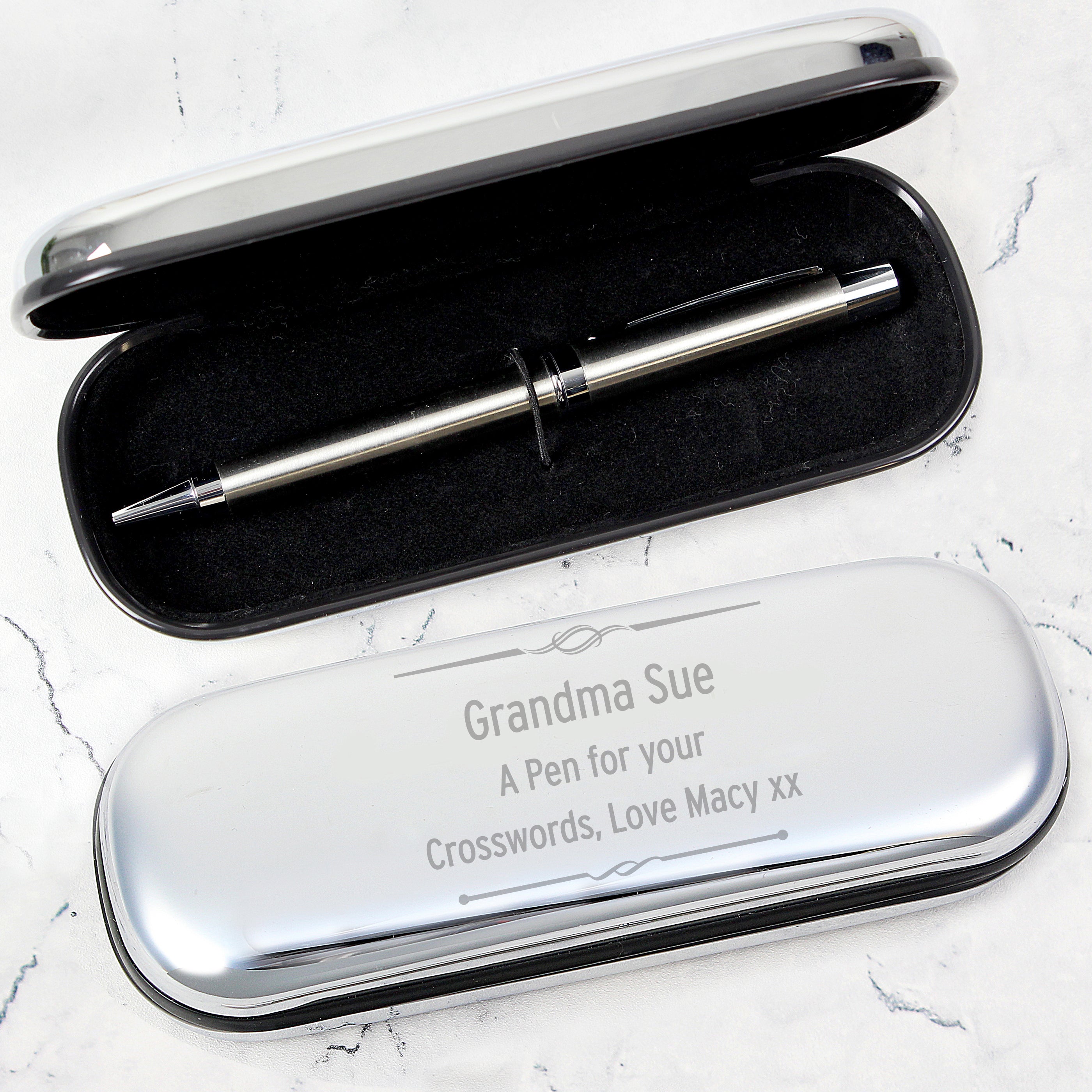 Personalised Scroll Pen and Box Set from Heartfelt Gifts