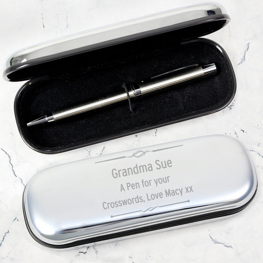 Personalised Scroll Pen and Box Set from Heartfelt Gifts