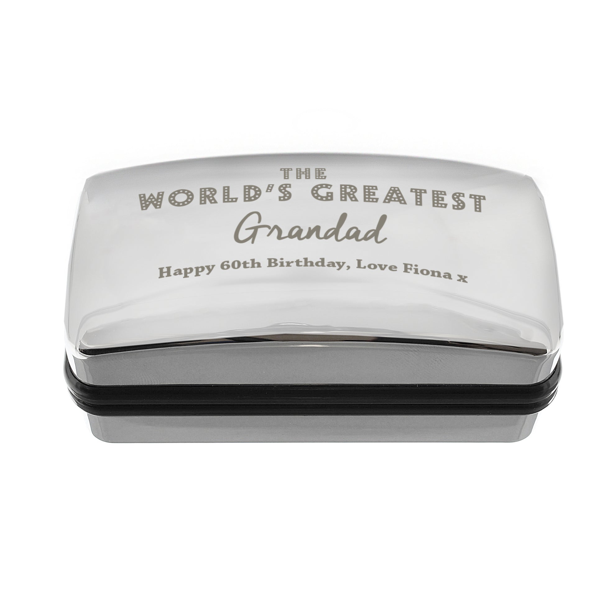 Personalised 'The World's Greatest' Cufflink Box - image 2