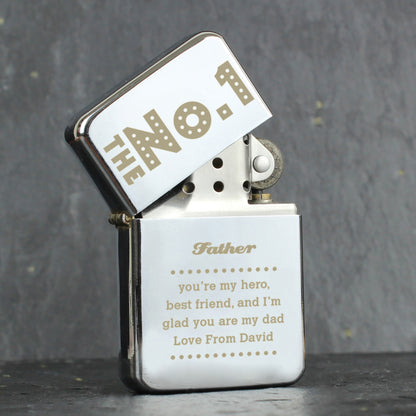Personalised The No.1 Silver Lighter from Heartfelt Gifts