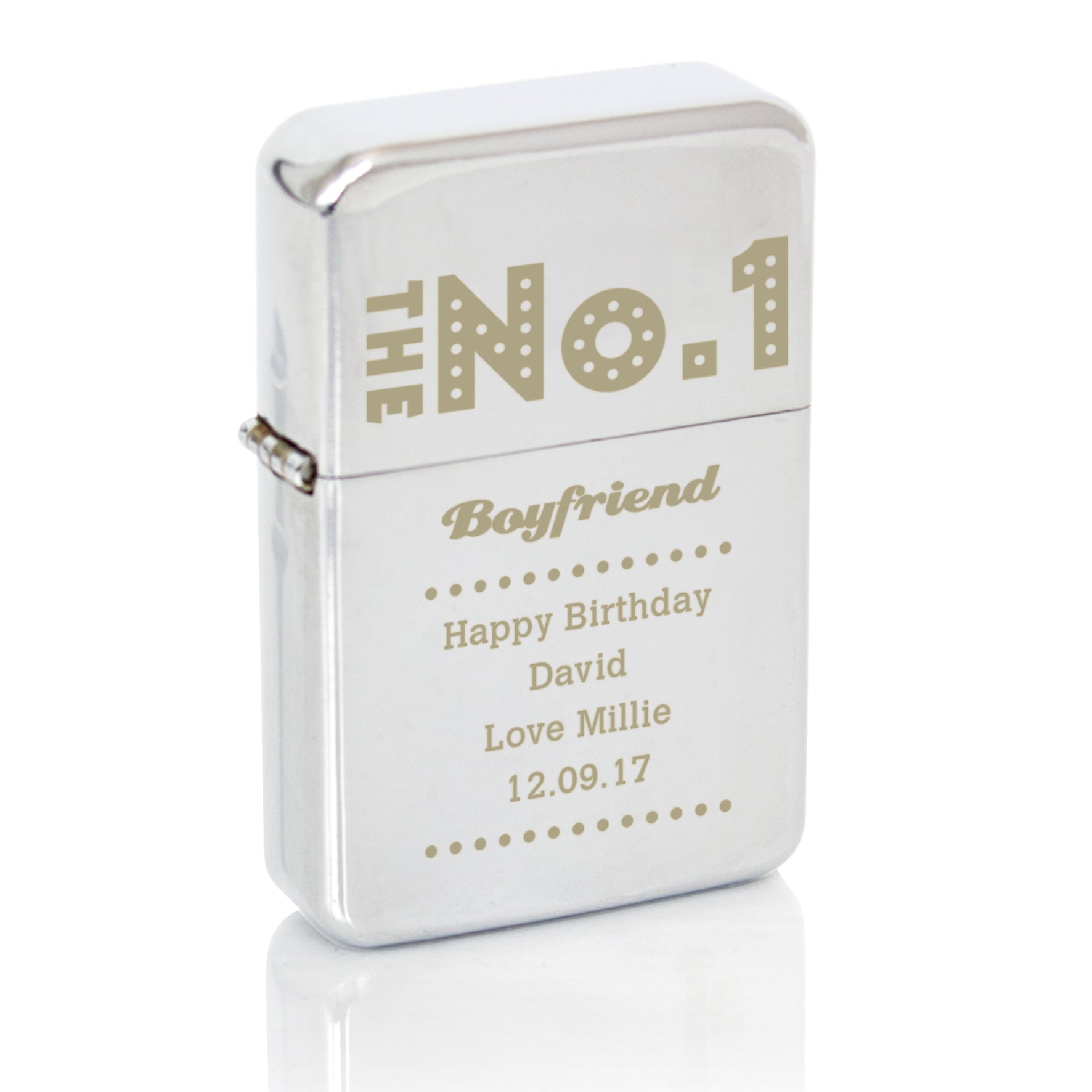 Personalised The No.1 Silver Lighter - image 2