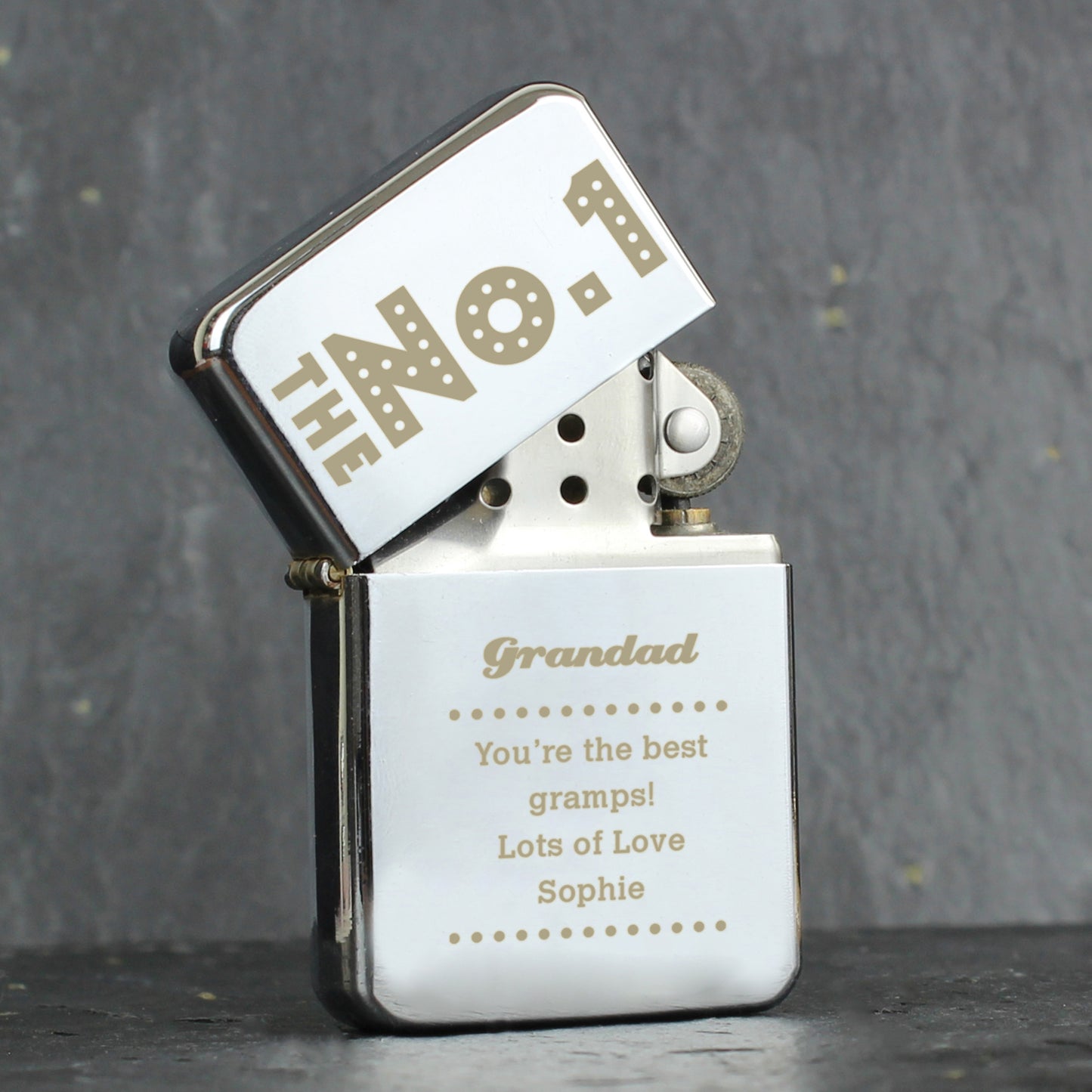 Personalised The No.1 Silver Lighter - image 3