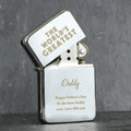 Personalised 'The World's Greatest' Silver Lighter from Heartfelt Gifts