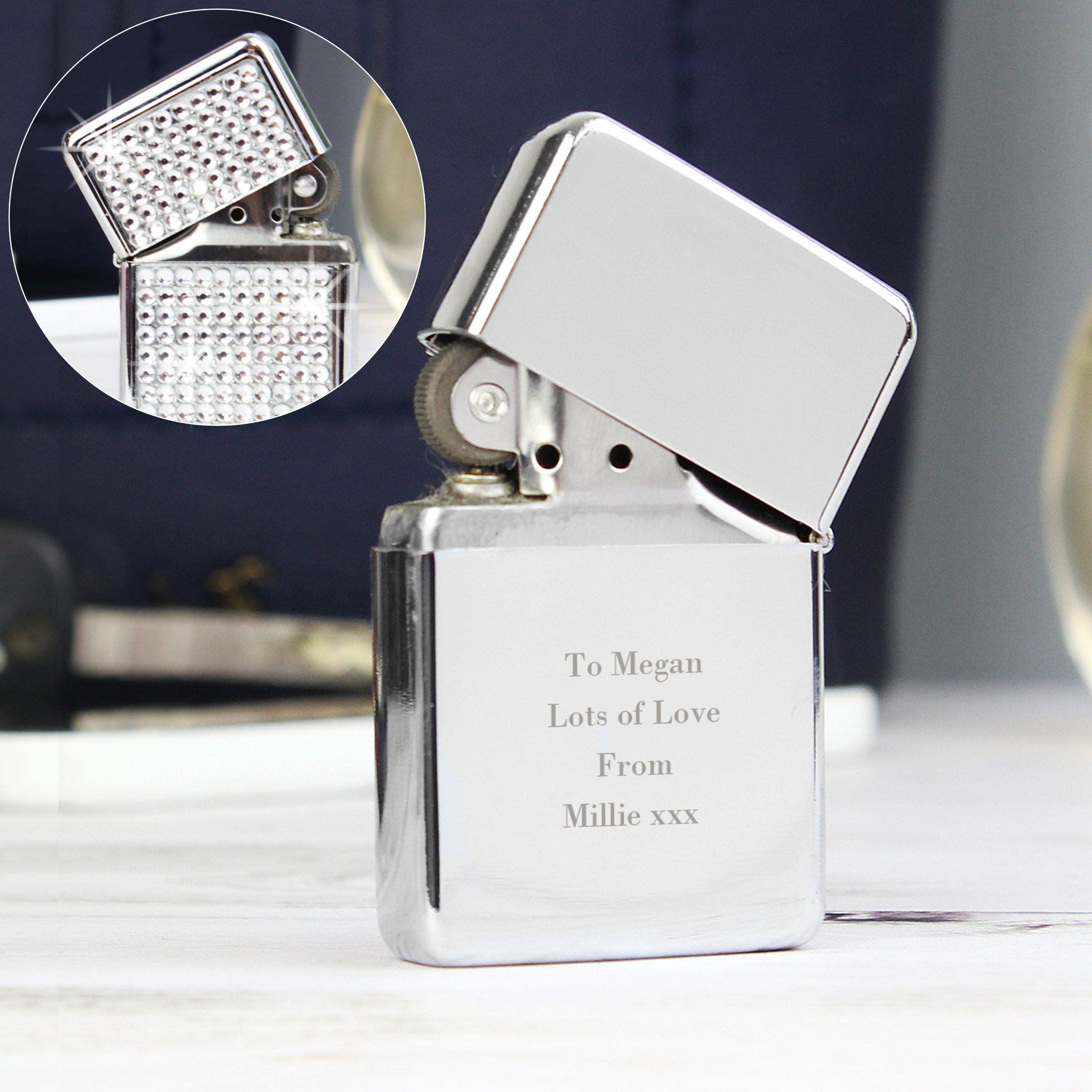 Personalised Any Message Diamante Lighter from Heartfelt Gifts