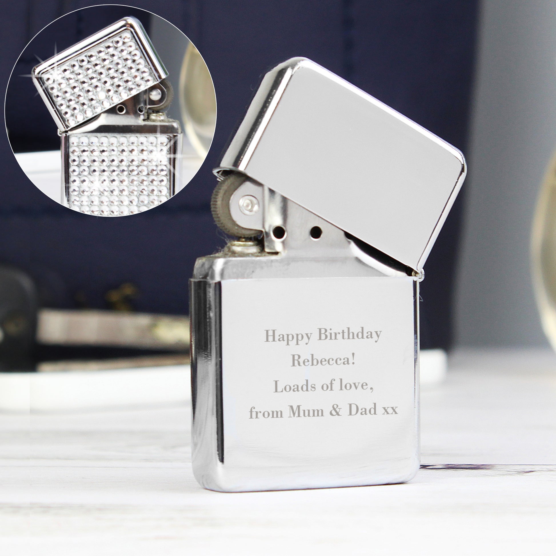Personalised Any Message Diamante Lighter - image 6