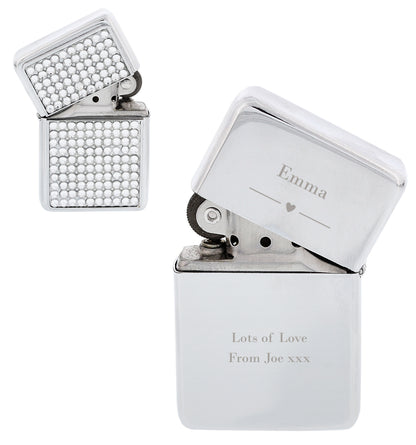 Personalised Decorative Heart Diamante Lighter - image 2