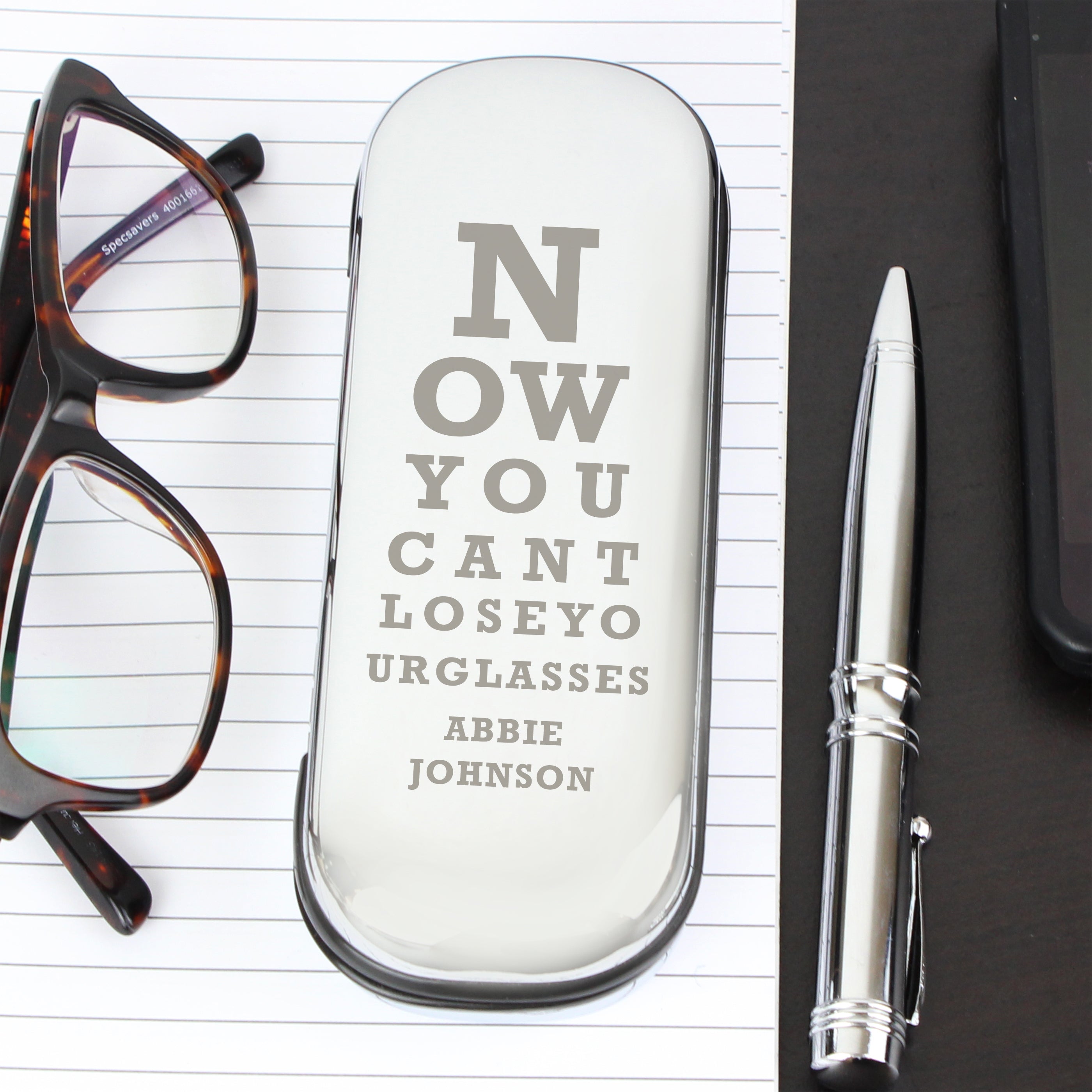 Personalised Eye Exam Glasses Case from Heartfelt Gifts