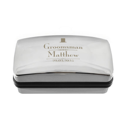 Personalised Groomsman Cufflink Box - image 5