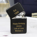 Personalised Black Lighter from Heartfelt Gifts