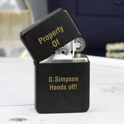 Personalised Black Lighter - image 5