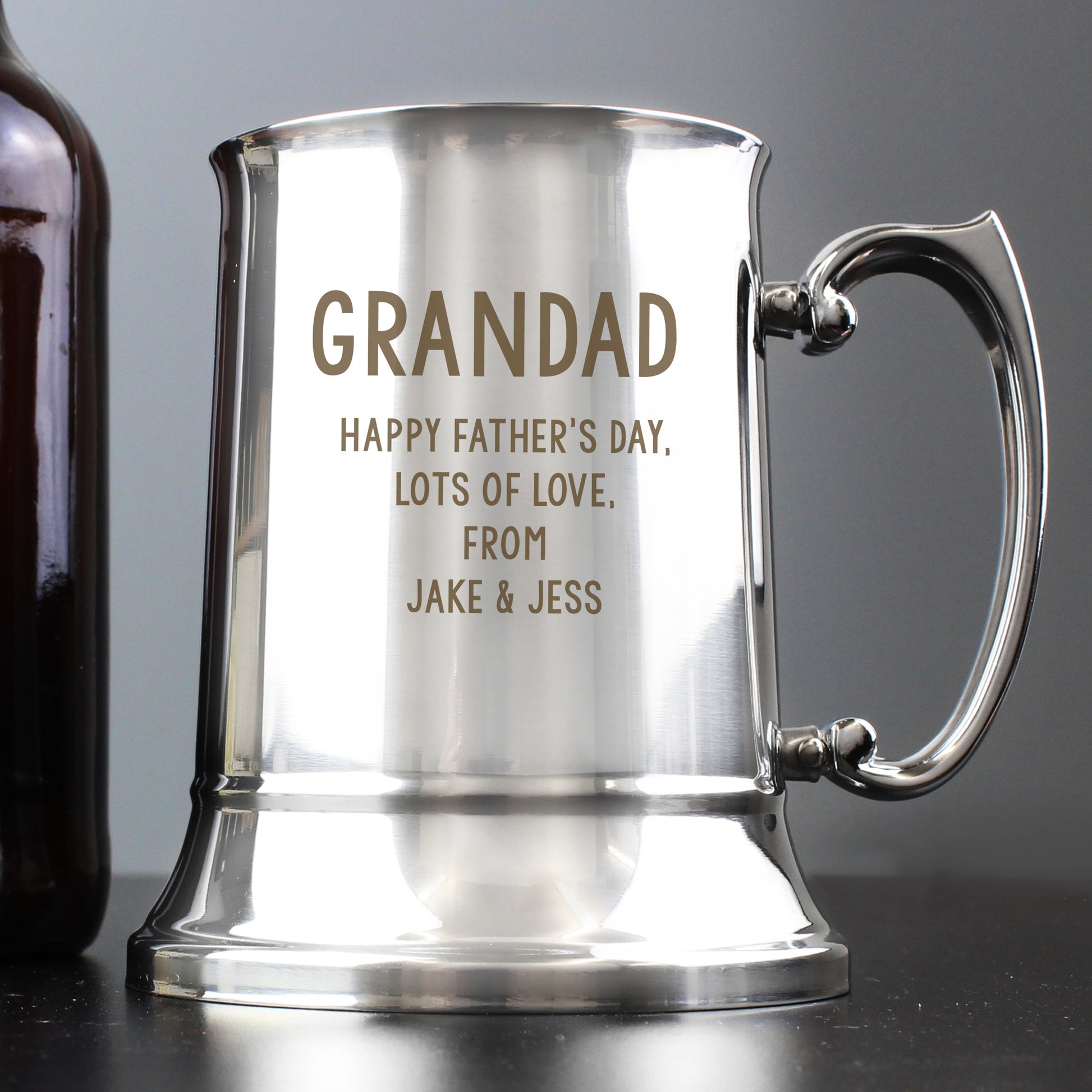 Personalised Free Text Stainless Steel Tankard - image 4