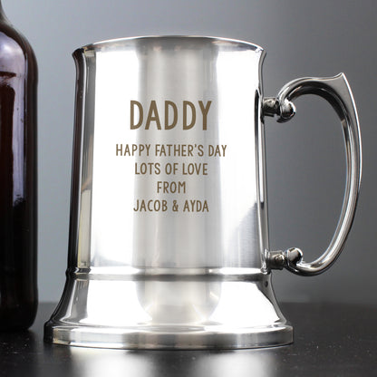 Personalised Free Text Stainless Steel Tankard - image 5