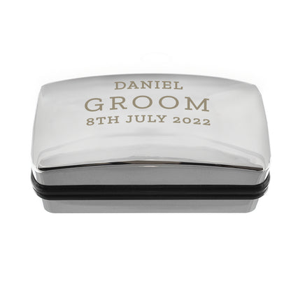 Personalised Wedding Cufflink Box - image 2