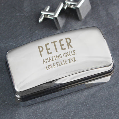 Personalised Free Text Cufflink Box - image 5