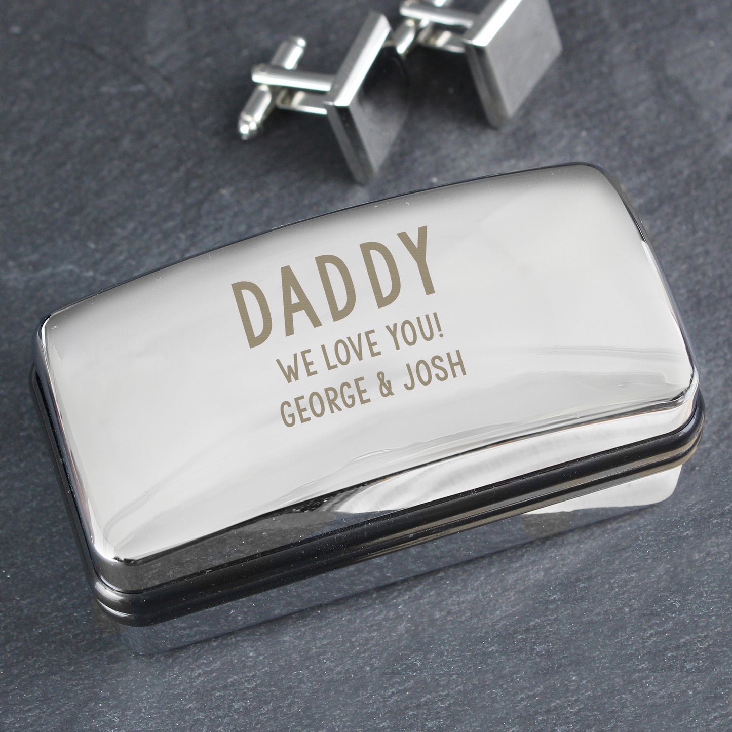 Personalised Free Text Cufflink Box - image 6