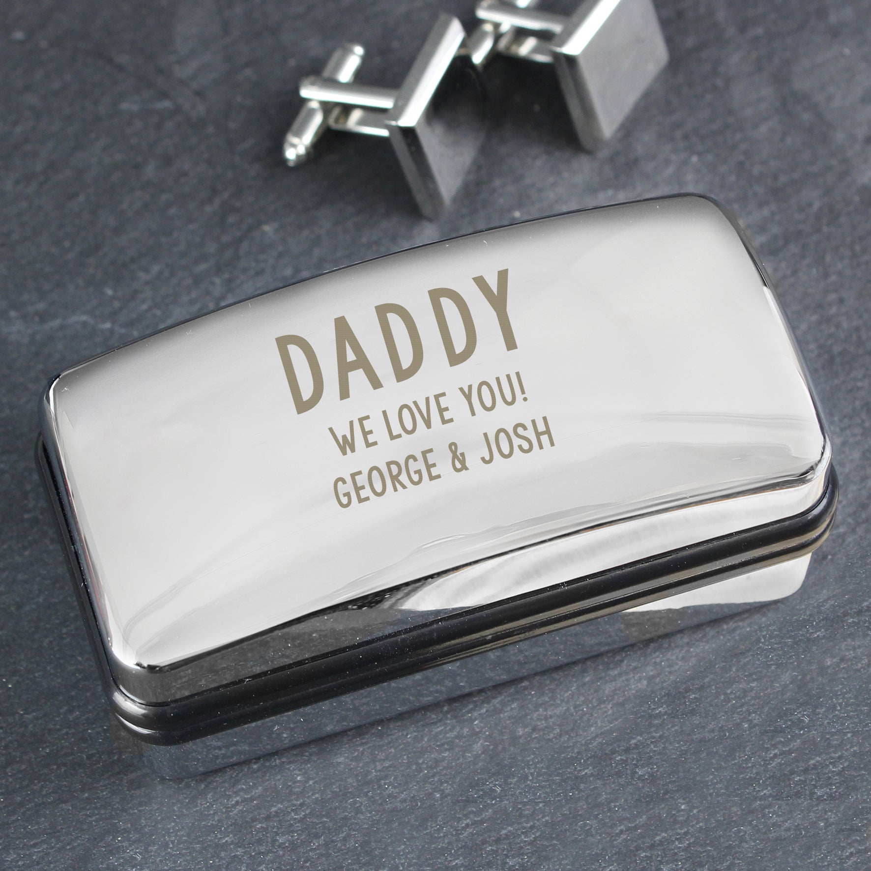 Personalised Free Text Cufflink Box - image 6