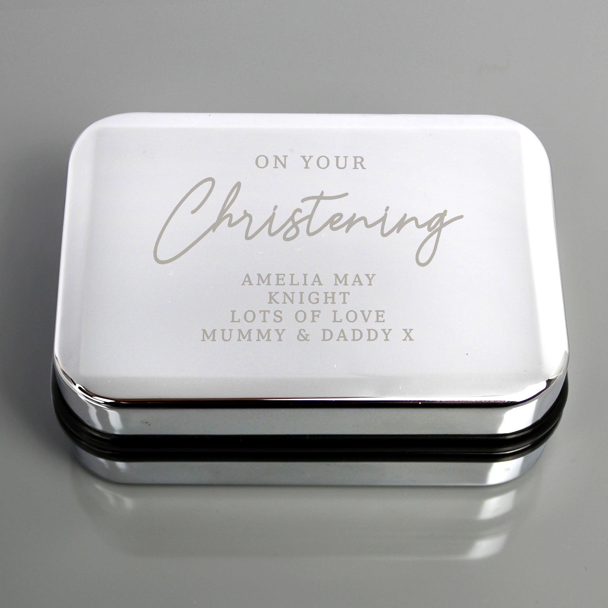 Personalised Christening Necklace Box from Heartfelt Gifts
